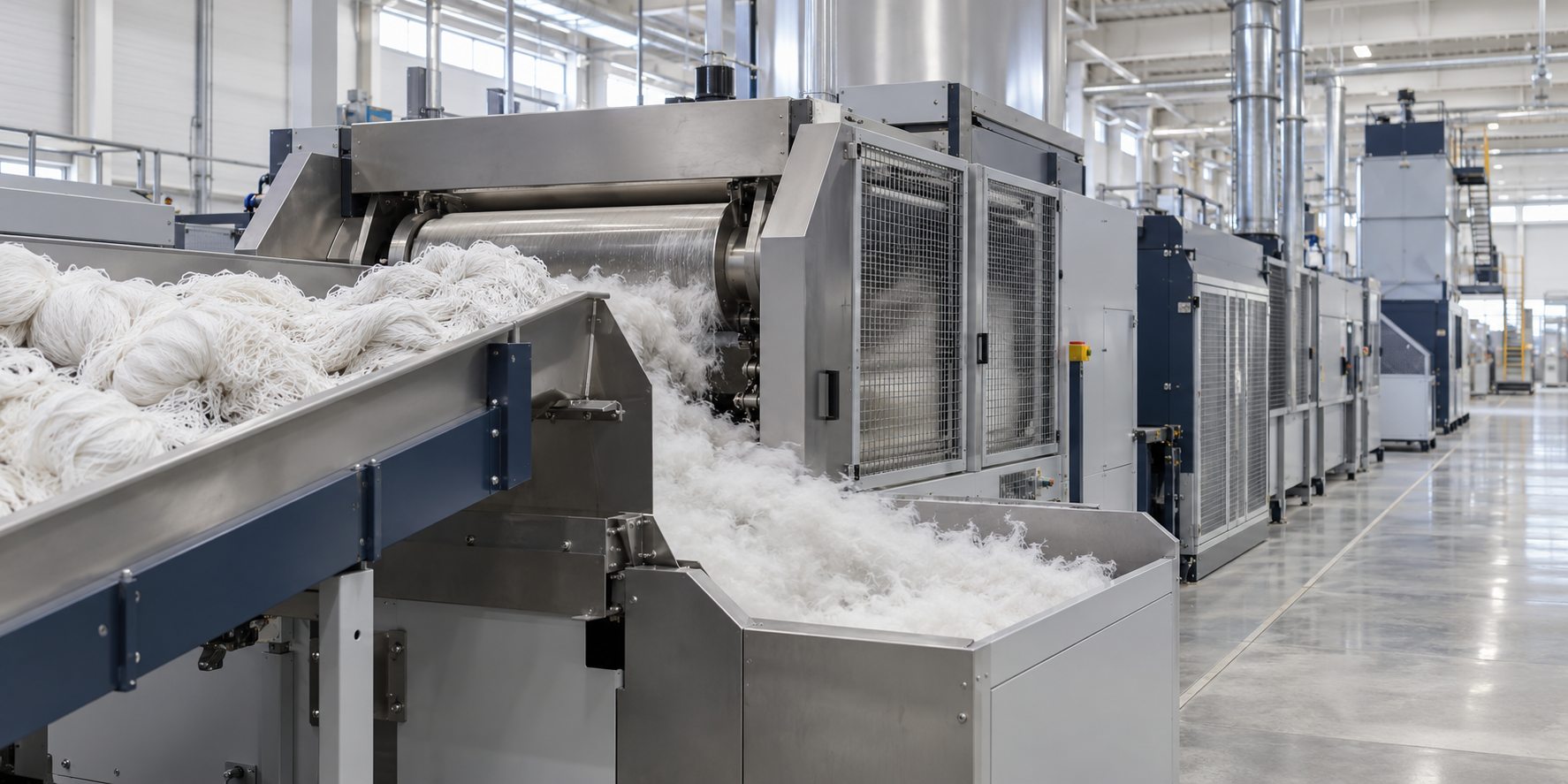 Mechanical fibre-opening process